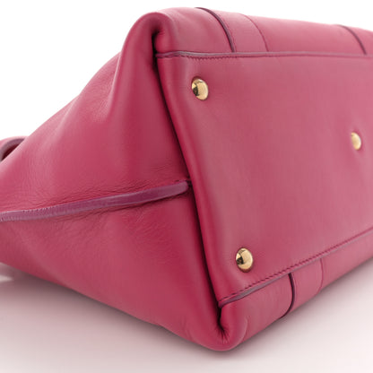 Salvatore Ferragamo Calfskin Medium Sookie Satchel Agata Rosa 9 of 19