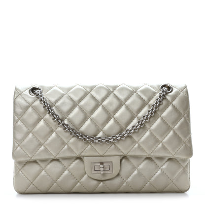 Chanel Metallic Lambskin Quilted 2.55 Reissue 226 Flap Silver 1 of 10