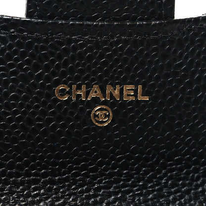 Chanel Caviar Quilted Flap Card Holder Wallet Black 6 of 9