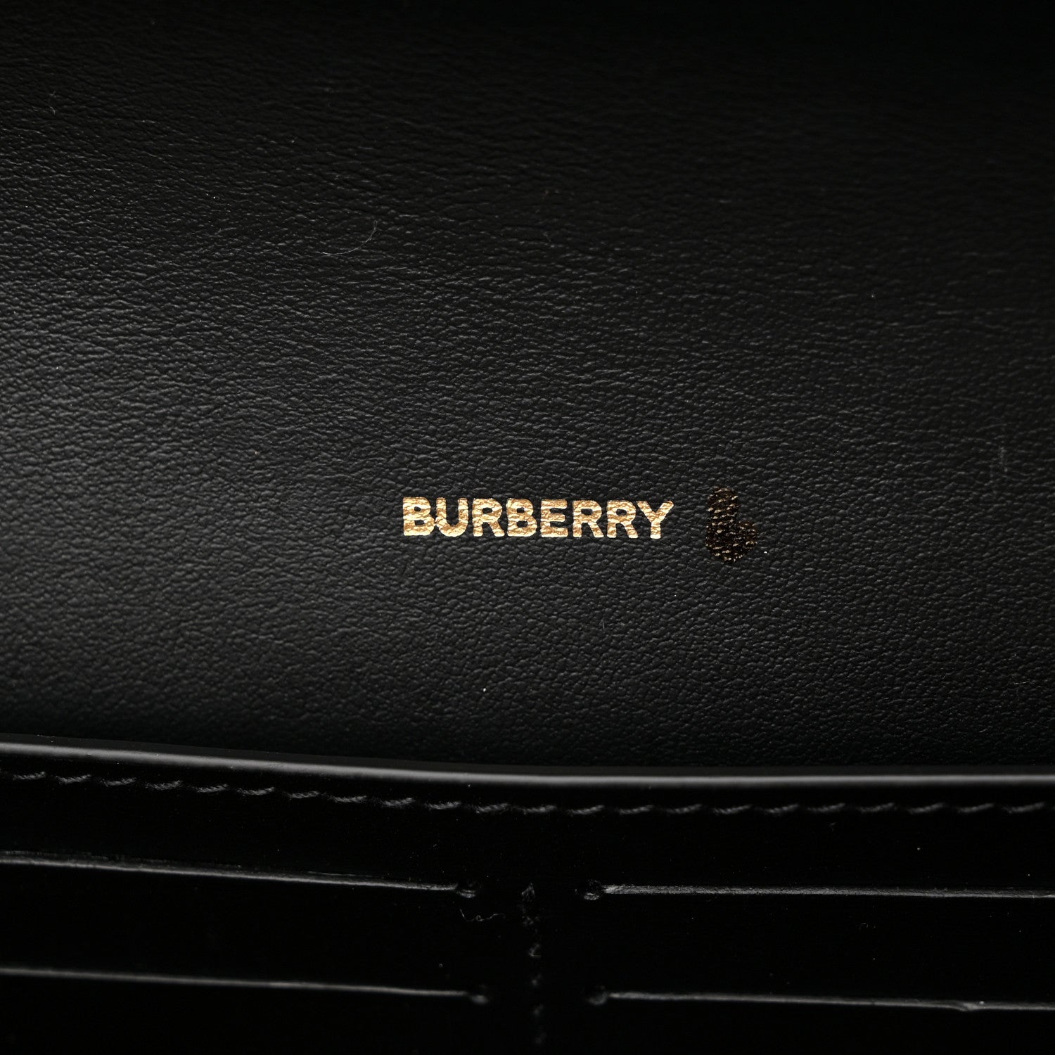 Burberry Calfskin Vintage Check Hannah Wallet with Detachable Strap Black 6 of 11