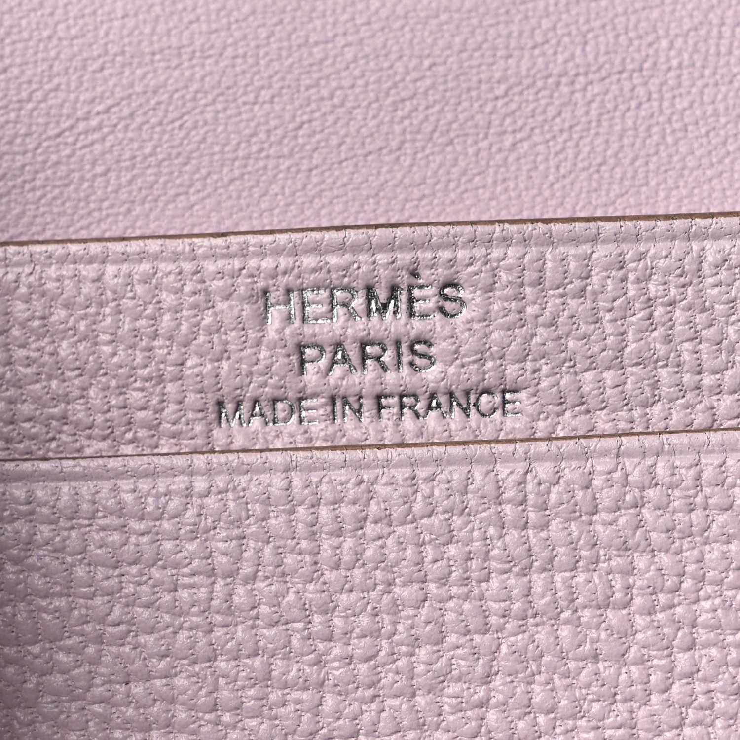 Hermes Chevre Mysore Bearn Card Holder Wallet Mauve Pale 6 of 9