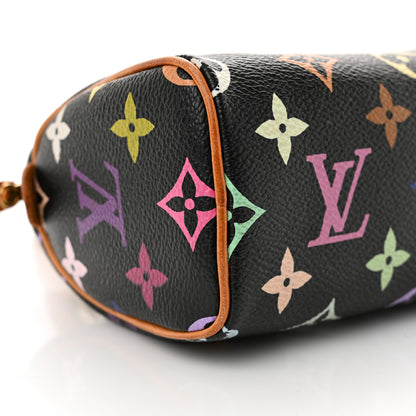 Louis Vuitton Monogram Multicolor Mini Sac HL Speedy Black 9 of 10