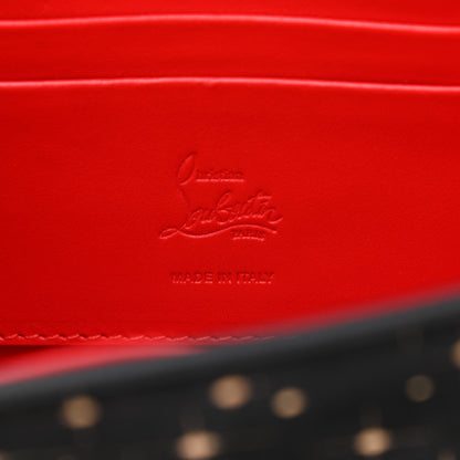 Christian Louboutin Suede Loubi54 Crossbody Clutch Black 6 of 9