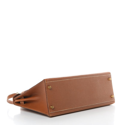 Hermes Courchevel Kelly Sellier 32 Gold 4 of 19