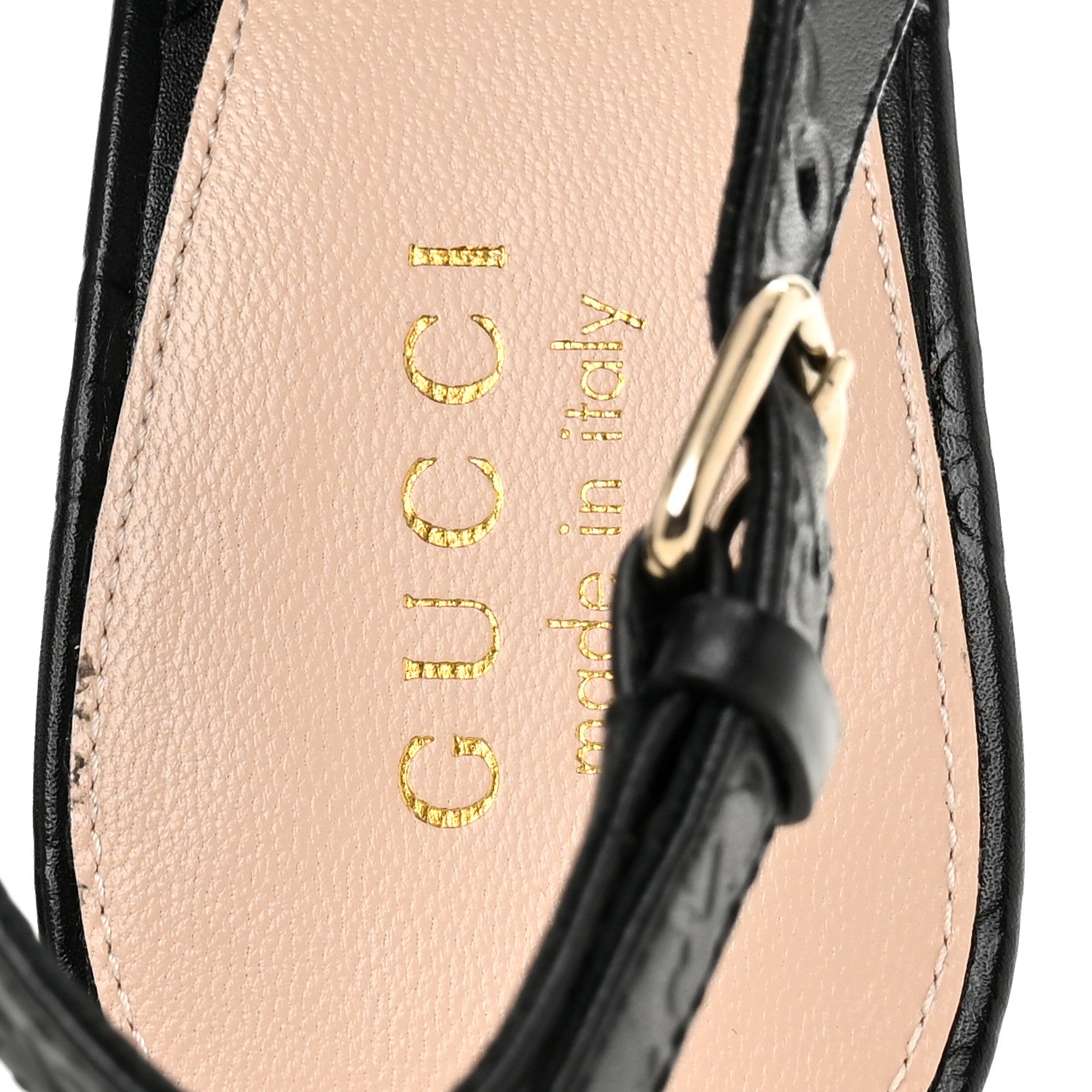 Gucci Guccissima Horsebit Platform 70/160mm Slingback Mules 40