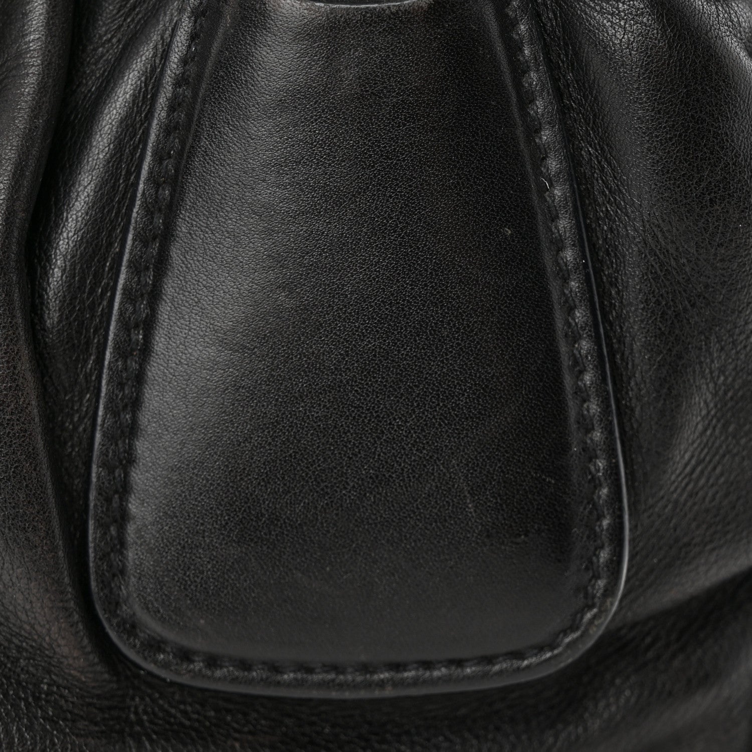 Prada Cervo Antik Easy A Foldover Pushlock Flap Satchel Black 13 of 18