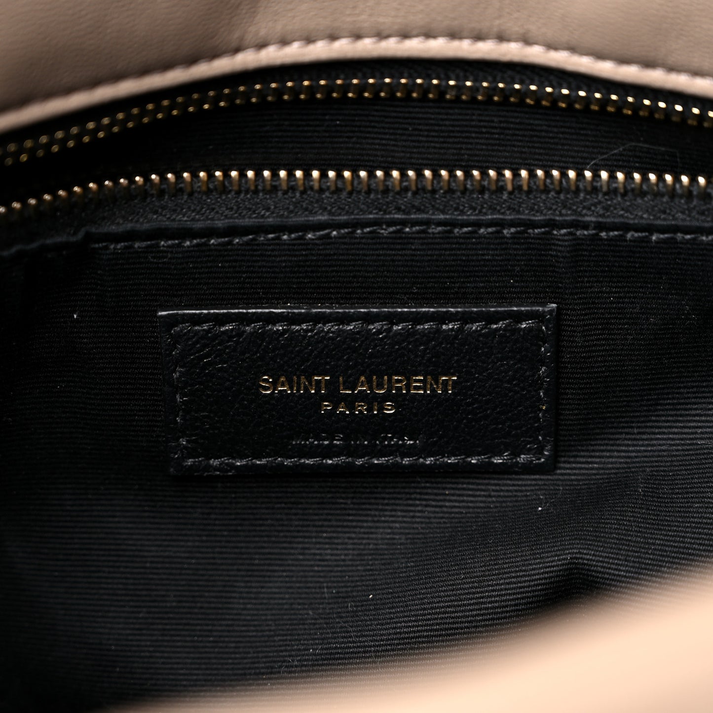 Lambskin Quilted Medium Loulou Puffer Monogram Chain Satchel Dark Beige
