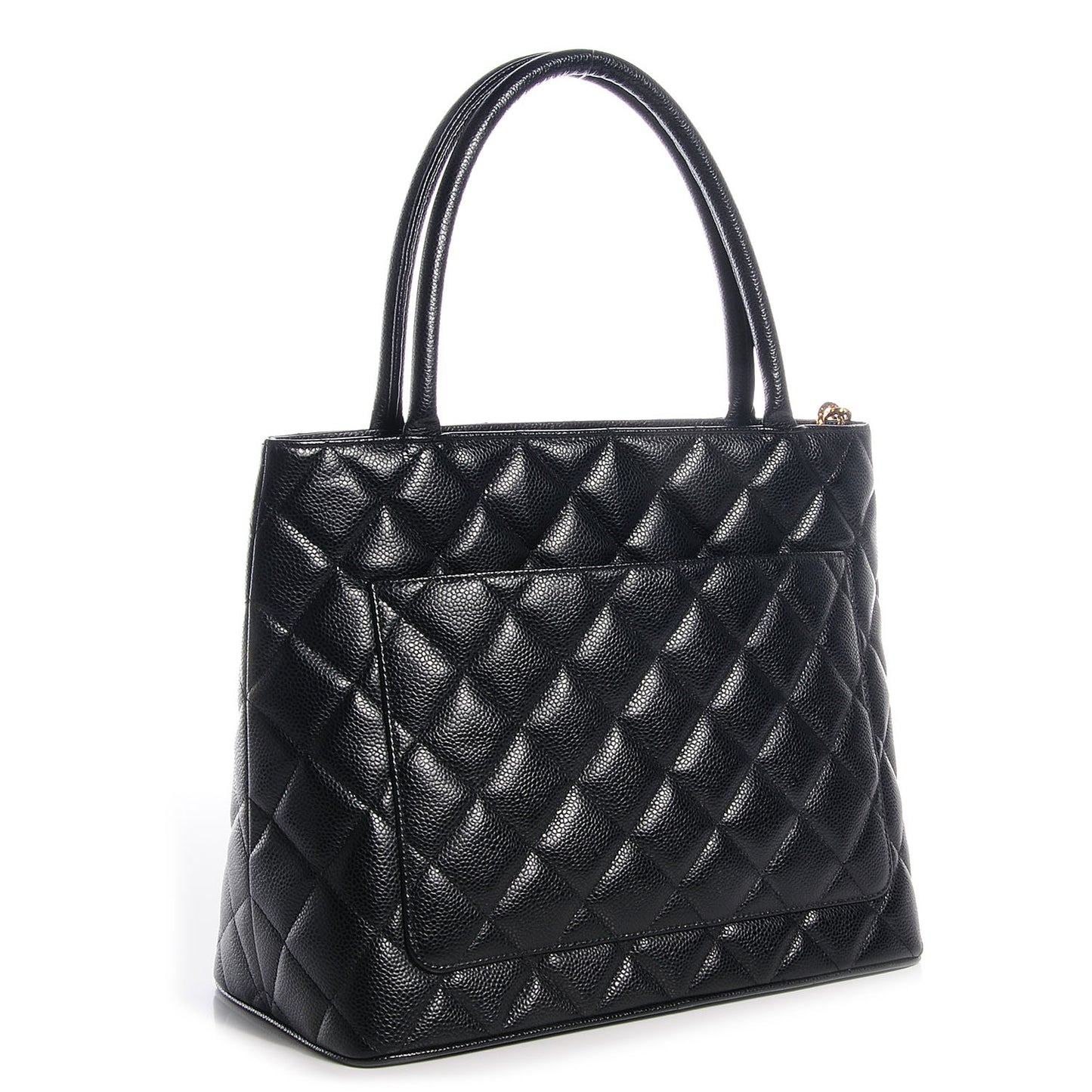Caviar Medallion Tote Black