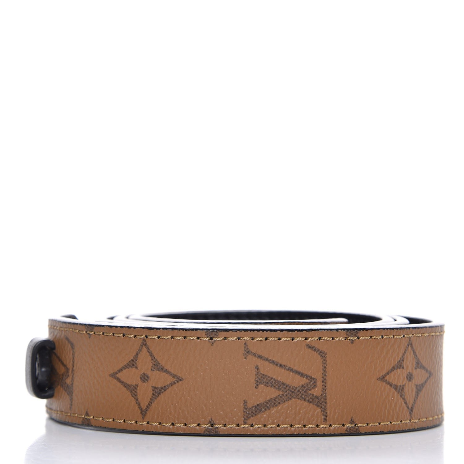 Louis Vuitton Reverse Monogram Bandouliere Shoulder Strap XL Black 2 of 4