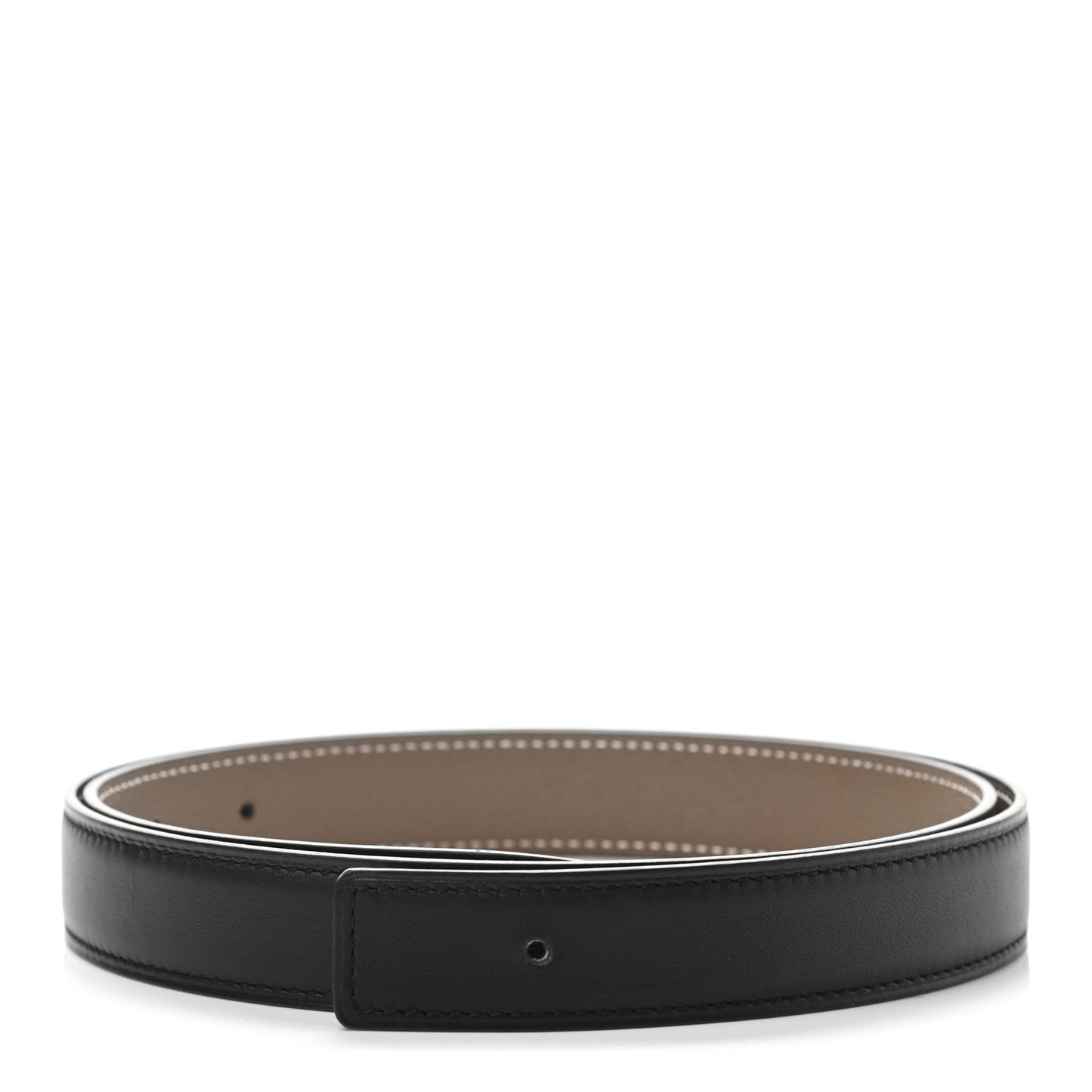 Swift Epsom 24mm Belt Strap 85 Black Etoupe