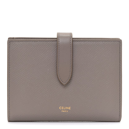 Celine Grained Calfskin Medium Multifunction Strap Wallet Pebble 1 of 10