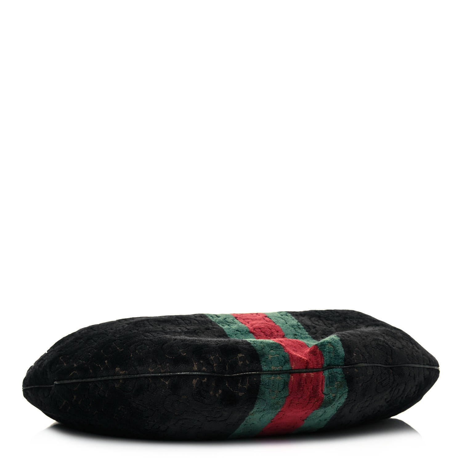 Gucci Velvet Horsebit Embossed Glam Hobo Black 3 of 12