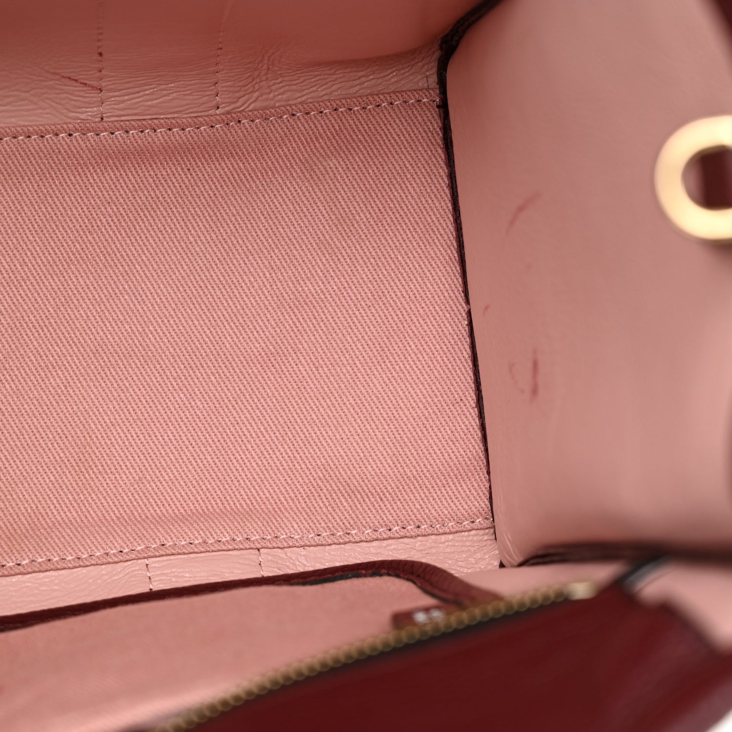 Grained Calfskin Medium The Tote Bag Chianti