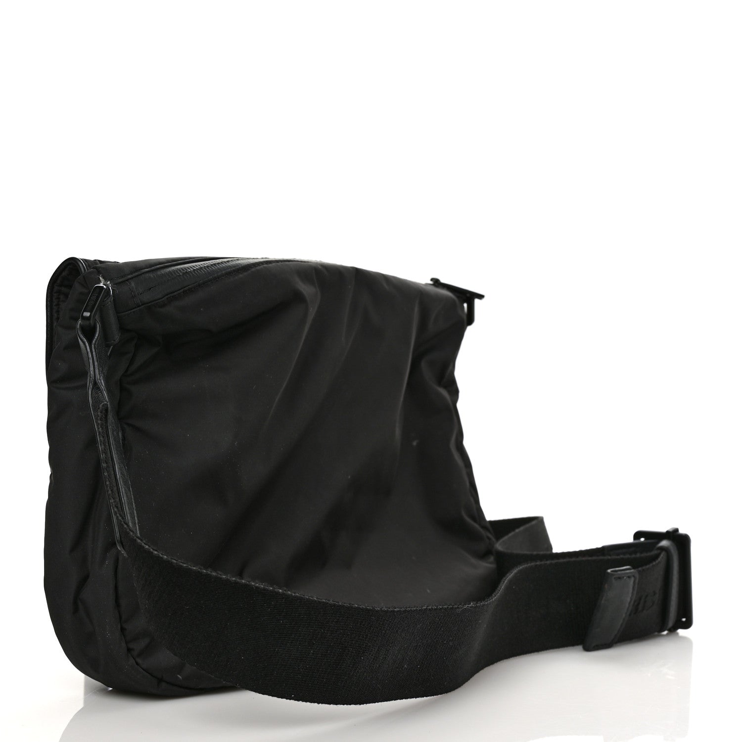 Christian Dior HOMME Nylon Saddle Messenger Bag Black 2 of 11
