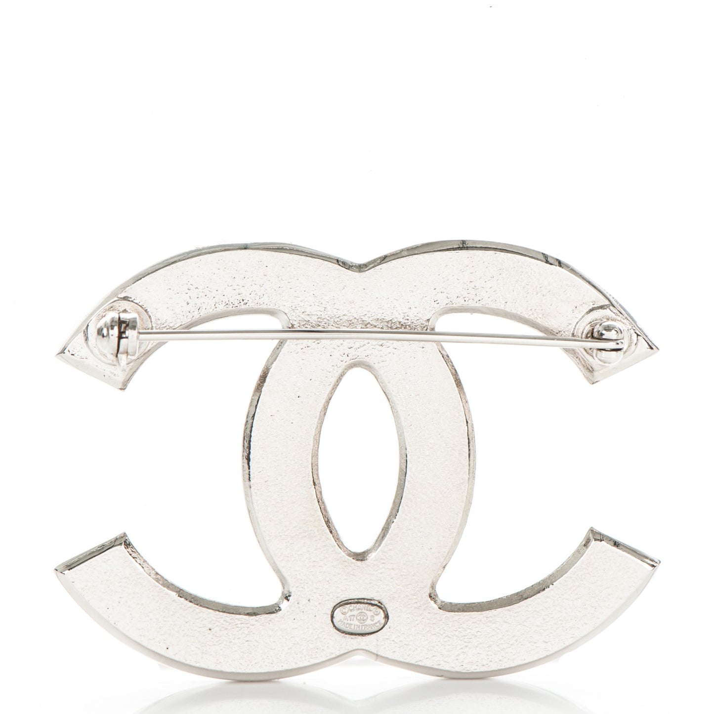 Pearl CC Brooch Silver Multicolor