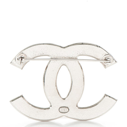 Chanel Pearl CC Brooch Silver Multicolor 3 of 4