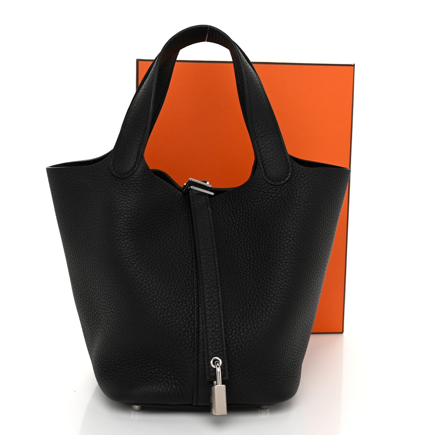 Hermes Taurillon Clemence Picotin Lock 18 PM Black 11 of 11