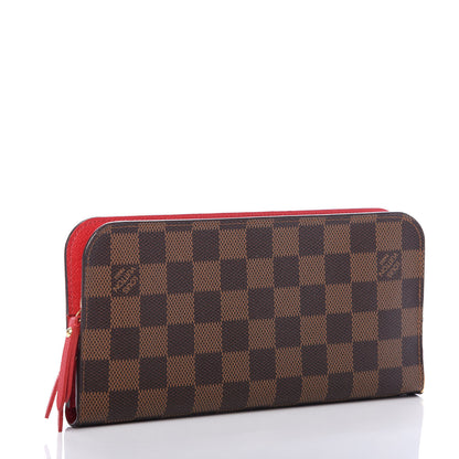 Louis Vuitton Damier Ebene Insolite Wallet Red 3 of 6