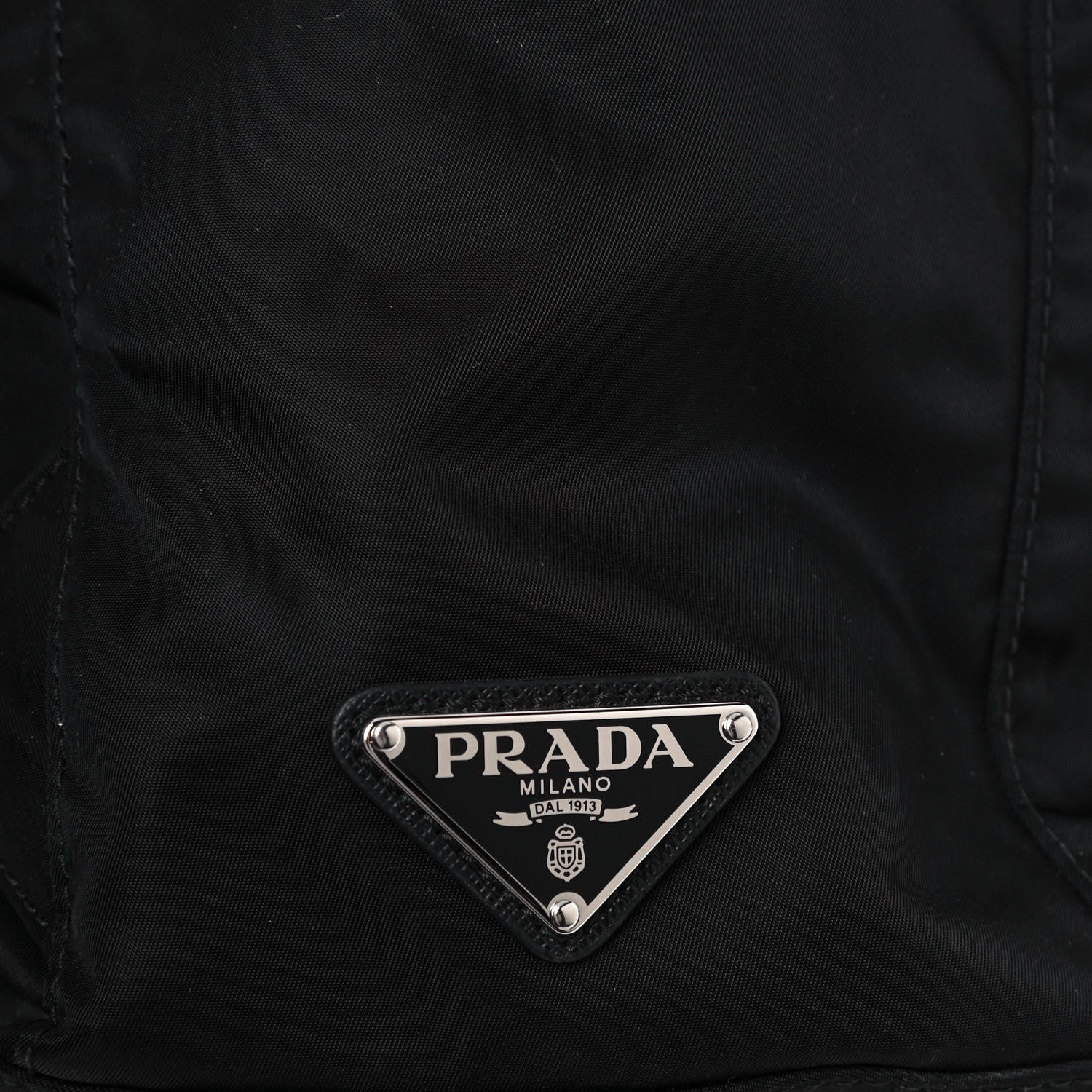 Prada Nylon New Vela Studded Backpack Black 7 of 14