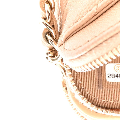Chanel Caviar Quilted Small Clutch With Chain Beige 10 of 15