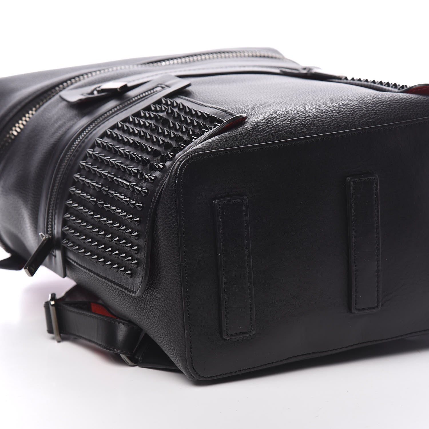 Christian Louboutin Calfskin Spiked Apoloubi Backpack Black 8 of 10