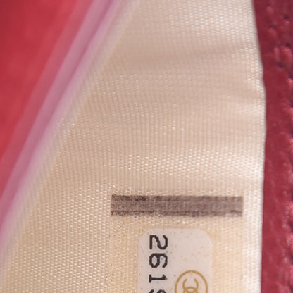Chanel Caviar Quilted Card Holder Pink 9 of 10