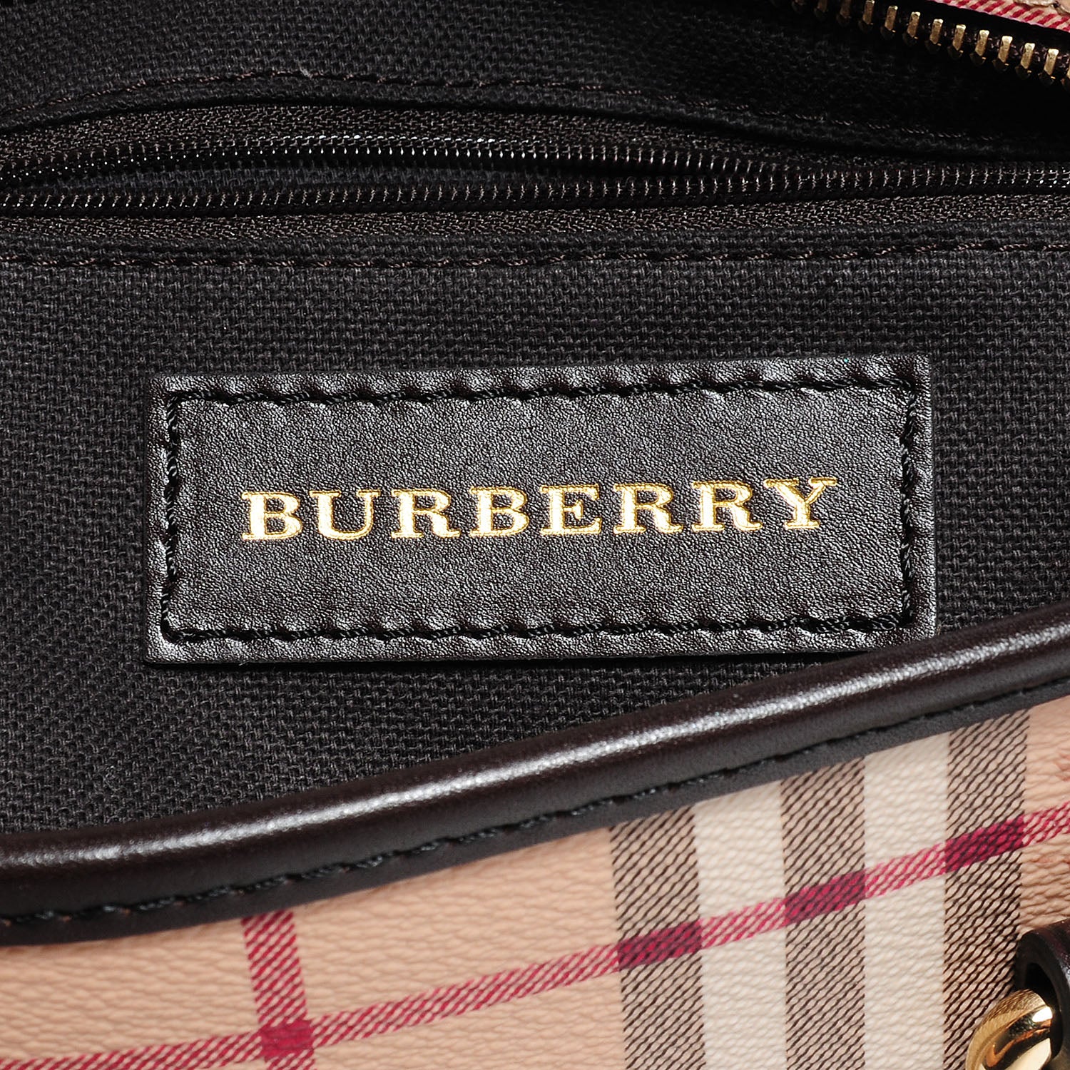 Burberry Haymarket Check Tote 5 of 8