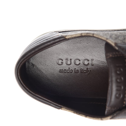 Gucci GG Supreme Monogram Men's Low Top Sneakers 10.5 Brown 6 of 14