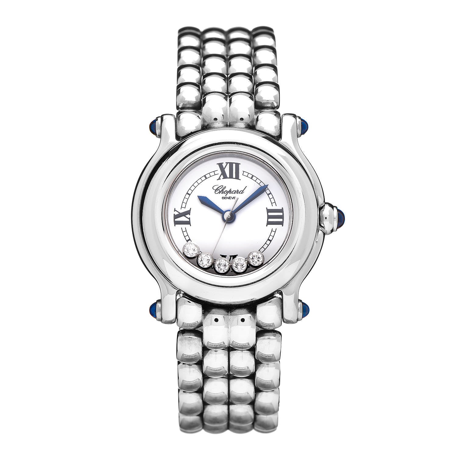 Chopard Stainless Steel 5 Diamond 26mm Happy Sport Quartz Watch 1 of 6