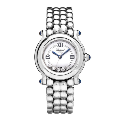 Chopard Stainless Steel 5 Diamond 26mm Happy Sport Quartz Watch 1 of 6