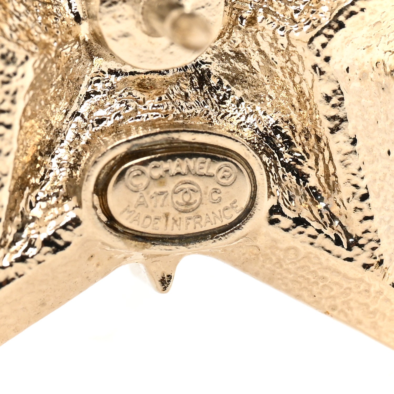 Chanel Crystal CC Star Brooch Gold 5 of 5