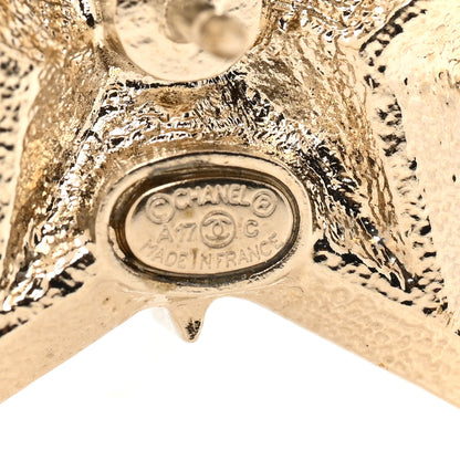 Chanel Crystal CC Star Brooch Gold 5 of 5