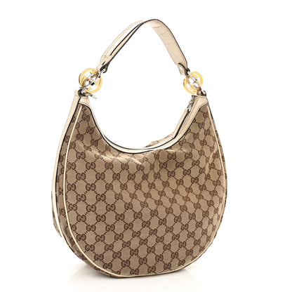 Gucci Monogram Medium GG Twins Hobo Ivory 3 of 15
