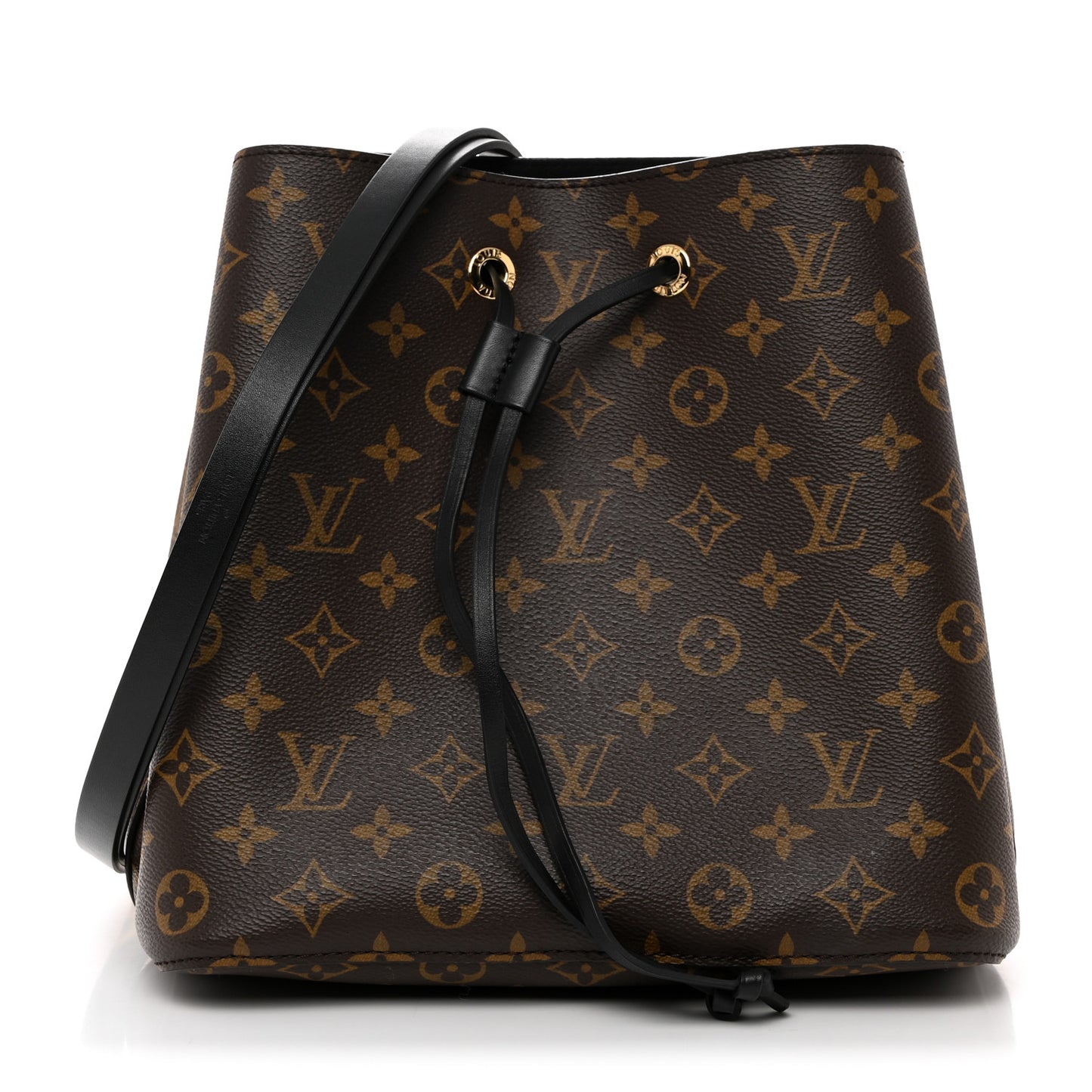 LOUIS VUITTON Monogram Neonoe MM Black