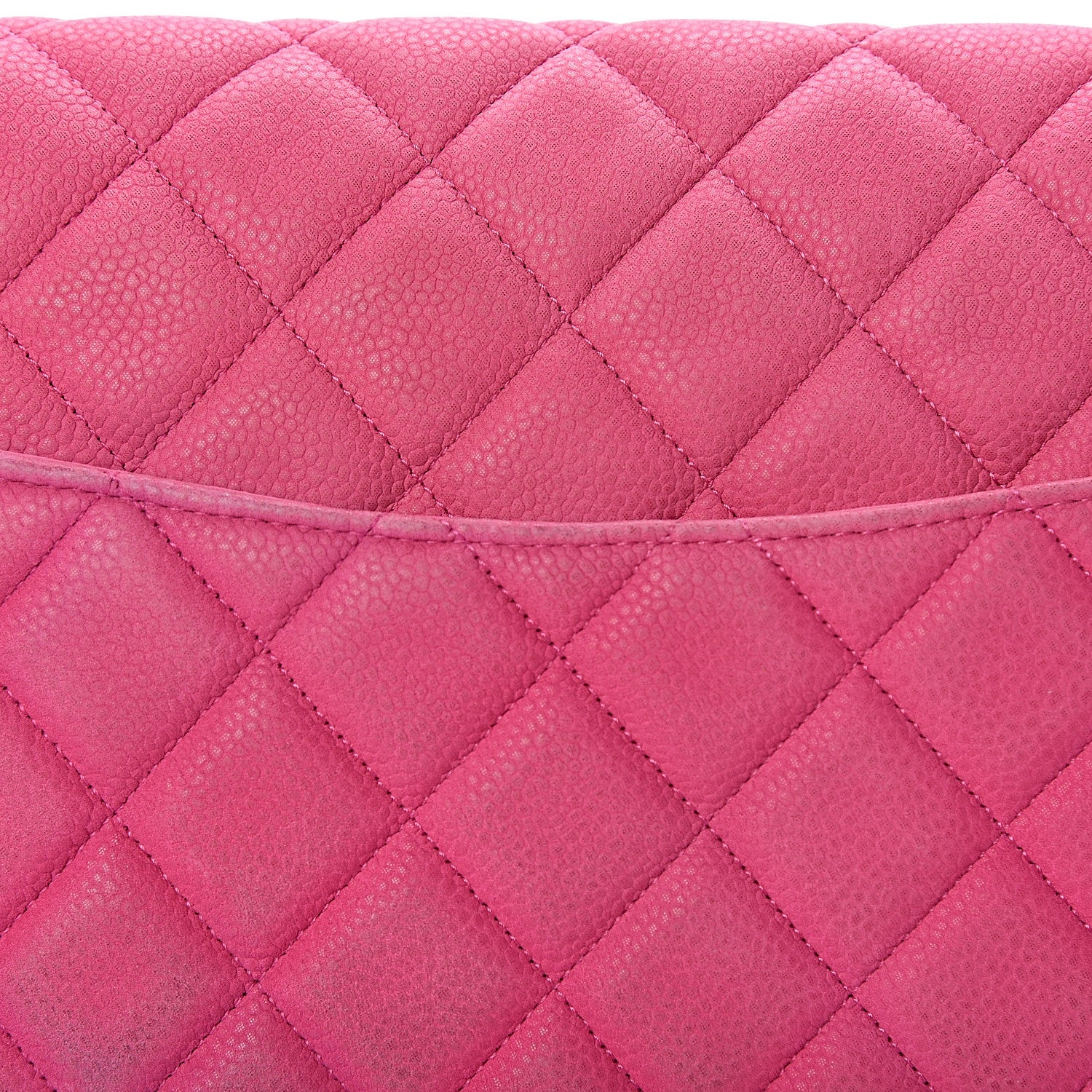 Chanel Iridescent Caviar Jumbo Double Flap Pink 11 of 16