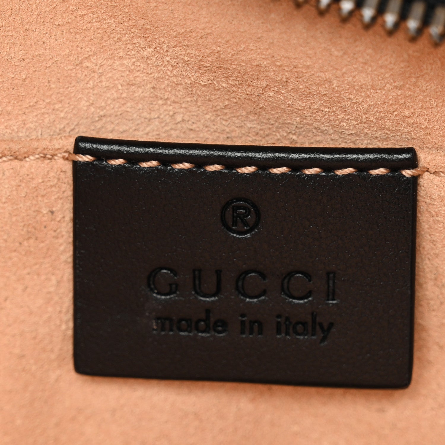 Gucci Calfskin Matelasse Small GG Marmont Chain Shoulder Bag Black 6 of 13