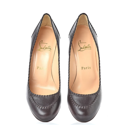 Christian Louboutin Nappa Marpelissimo Twisted 85 Pumps 36 Dark Brown 5 of 8