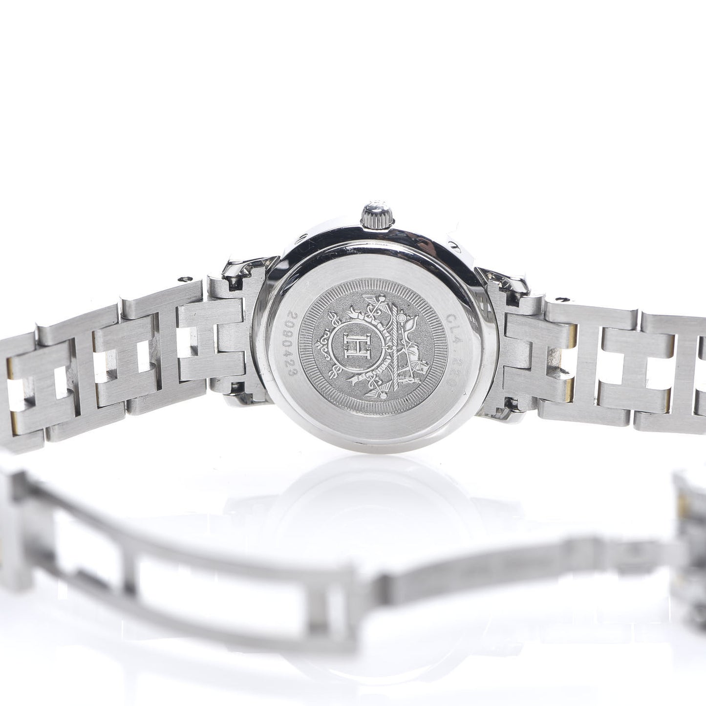 Stainless Steel 24mm Clipper Quartz Watch Gold