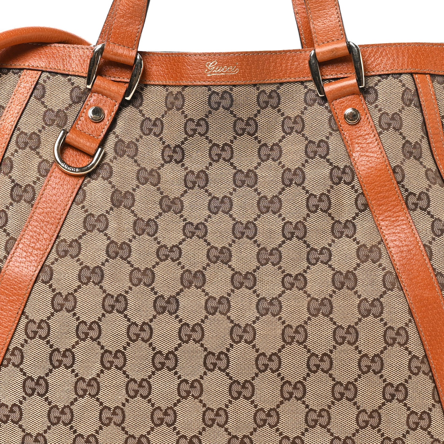 Monogram Medium Abbey Convertible Tote Brown