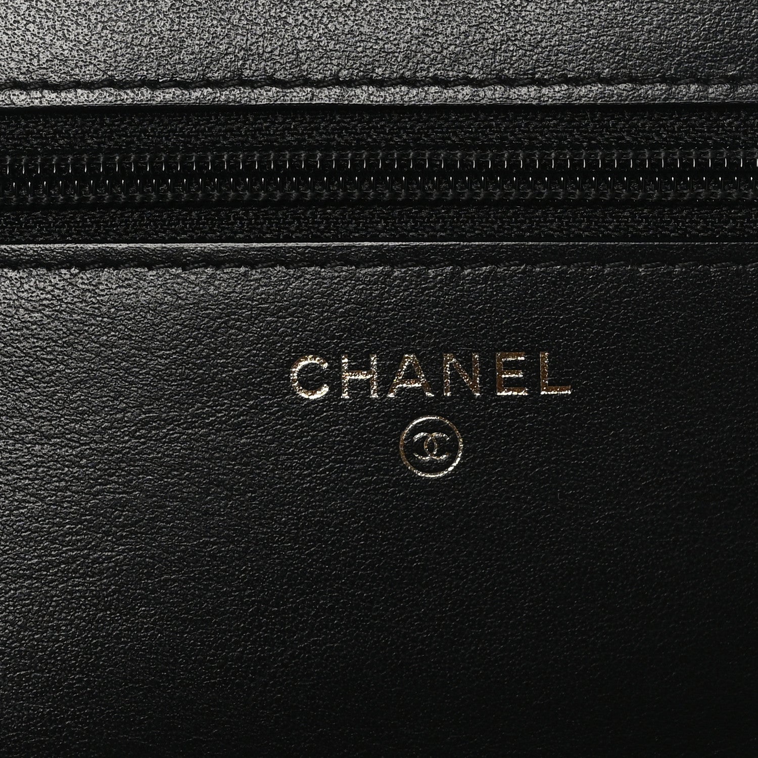 Chanel Caviar Quilted CC Filigree Wallet On Chain WOC Black 6 of 10
