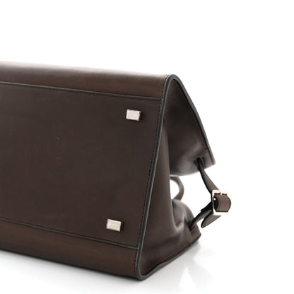 The Row Polished Saddle Calfskin Soft Margaux 12 Deep Brown 9 of 9