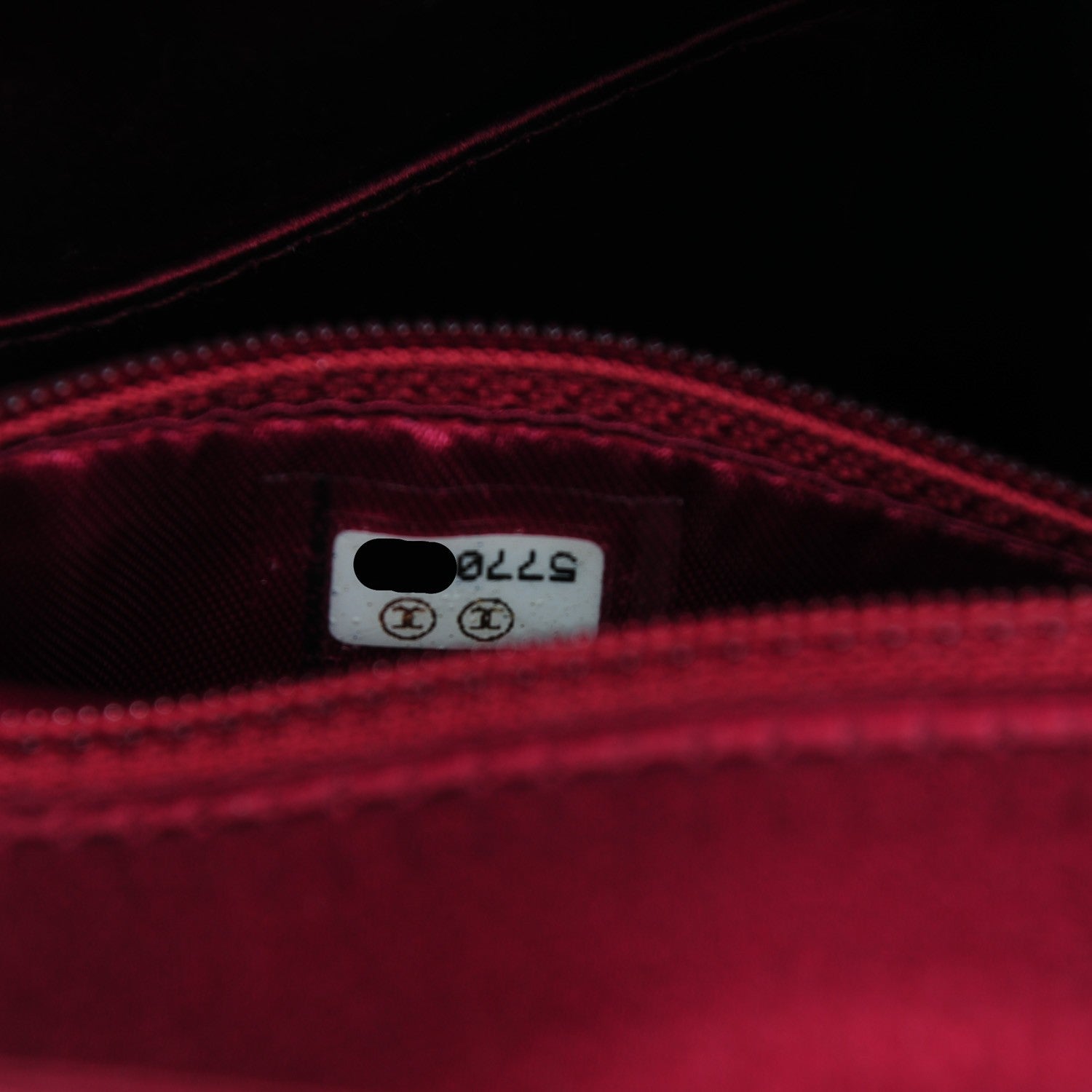 Chanel Satin Quilted Evening Bag Red 9 of 9