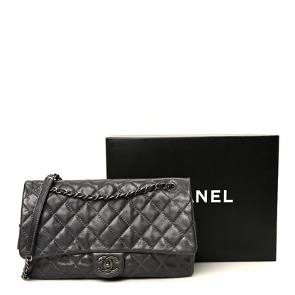 Chanel Iridescent Caviar Quilted Large Chic Flap Grey 11 of 11