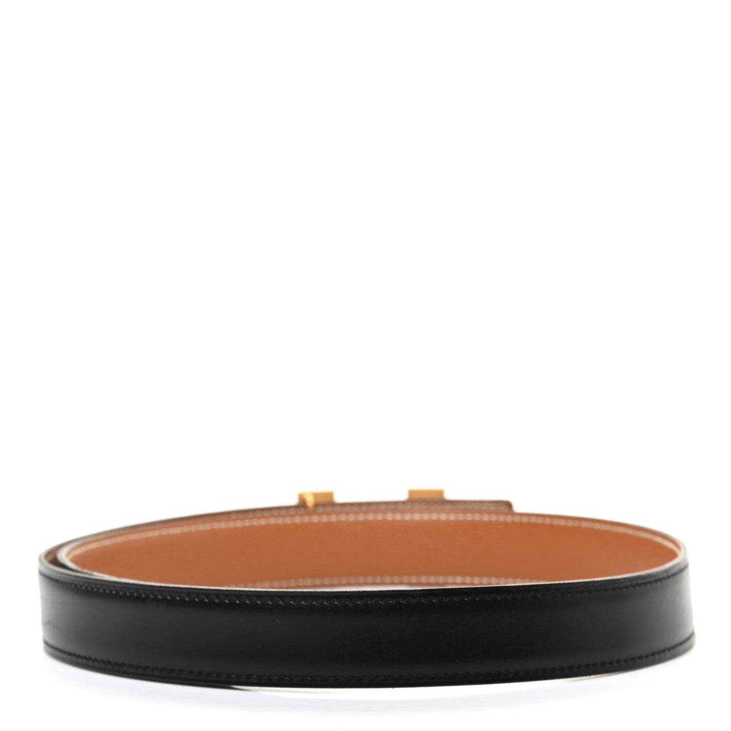 Box Epsom 24mm Mini Constance H Belt 70 Black Gold