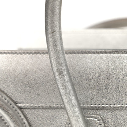 Celine Laminated Lambskin Micro Luggage Silver 21 of 26