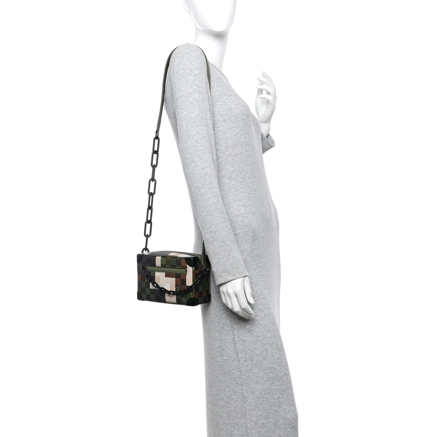 Louis Vuitton Damoflage Mini Soft Trunk Green 2 of 11