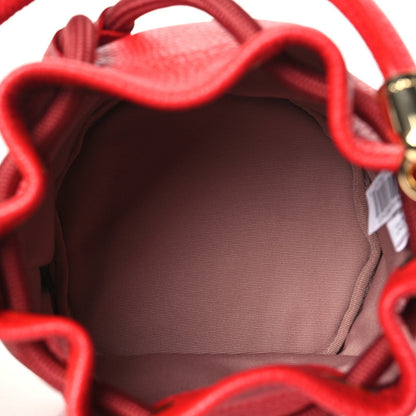 Marc Jacobs Grained Calfskin The Mini Bucket Bag True Red 5 of 9