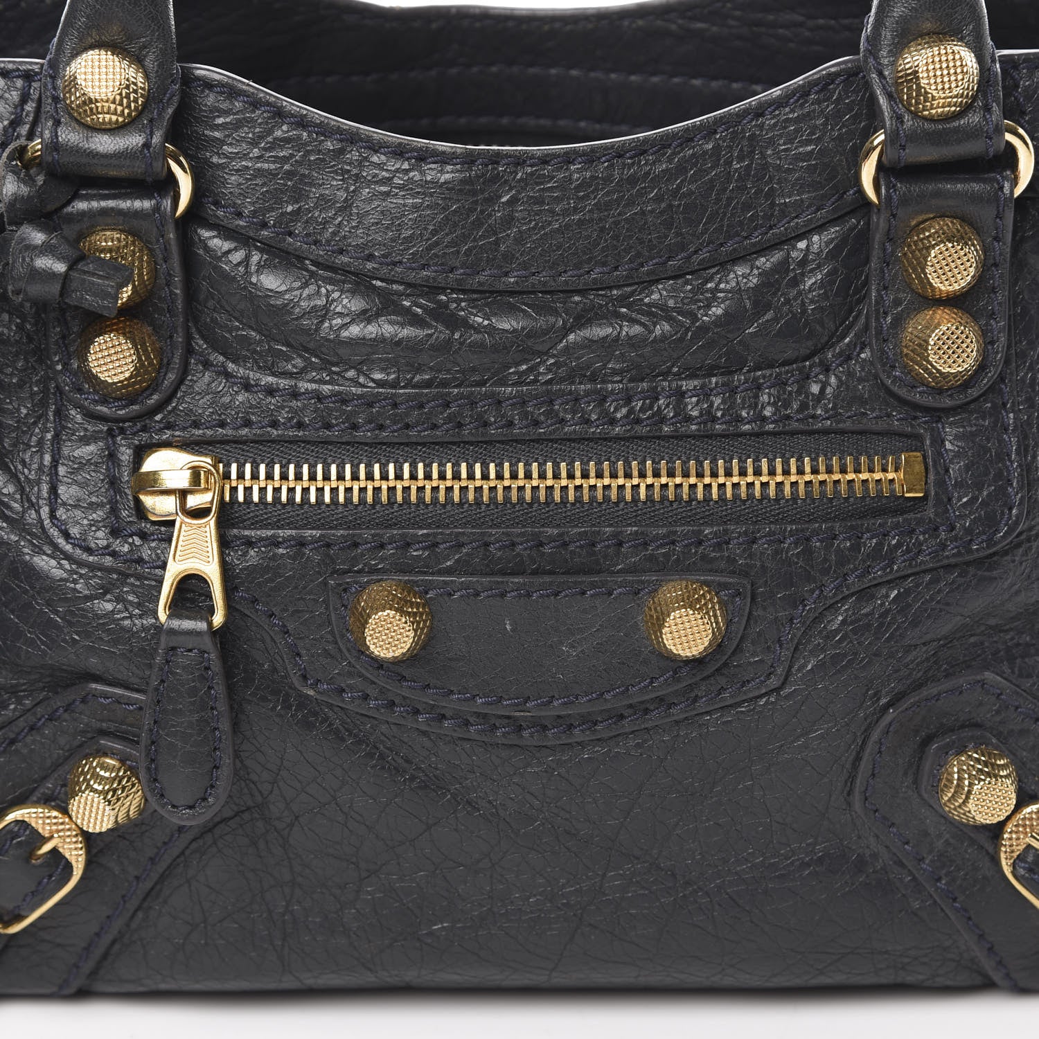 Balenciaga Agneau Giant 12 Gold Hardware Mini City Anthracite 9 of 15