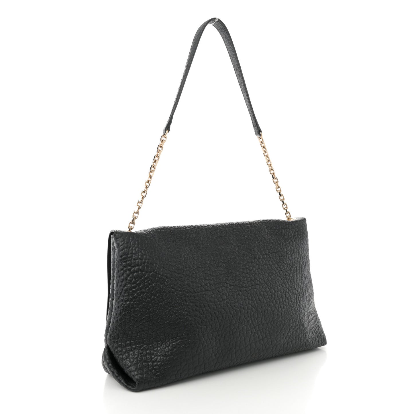 Signature Grain Large Mildenhall Shoulder Bag Black