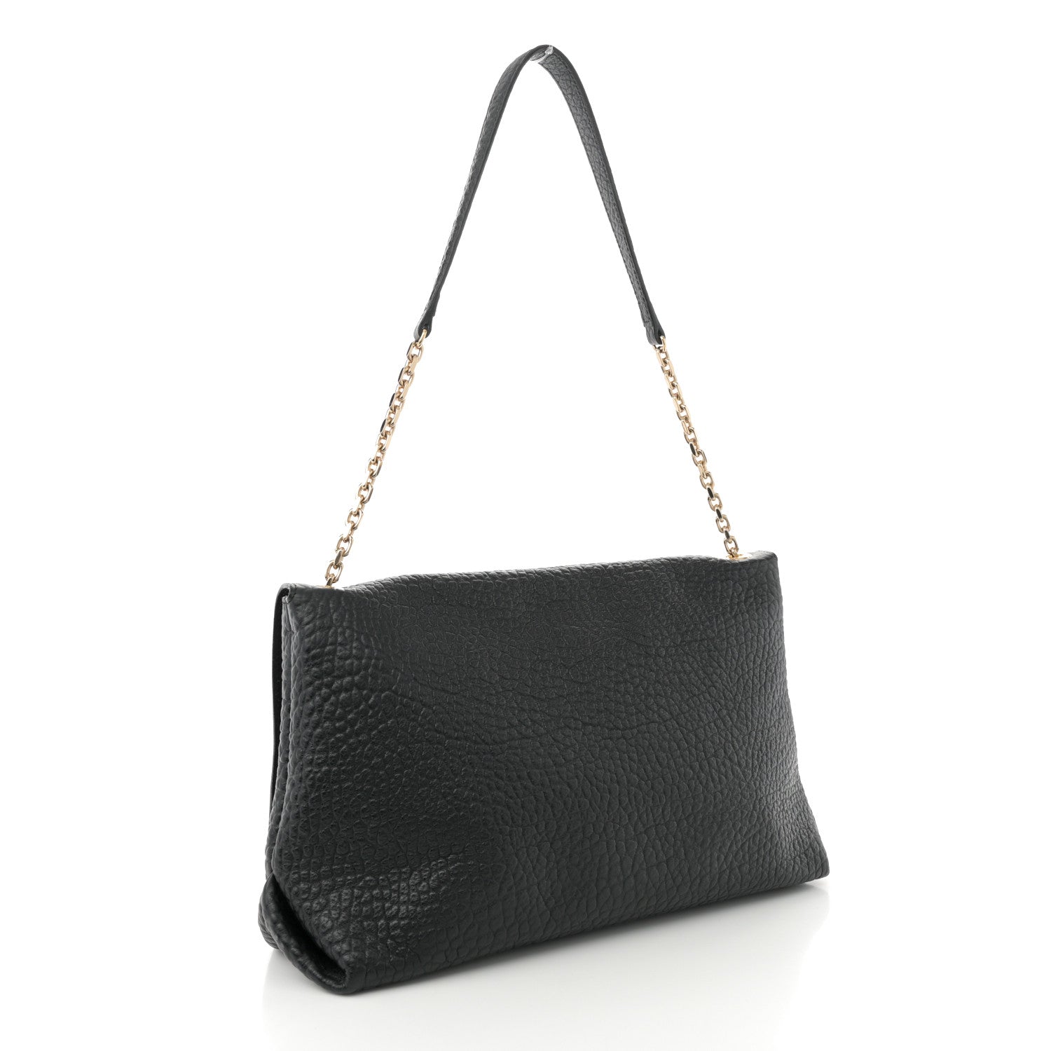 Burberry Signature Grain Large Mildenhall Shoulder Bag Black 3 of 12